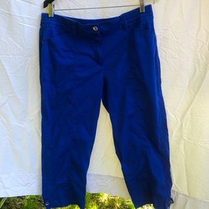 Royal blue , Chico capris, size 2.5, excellent shape.